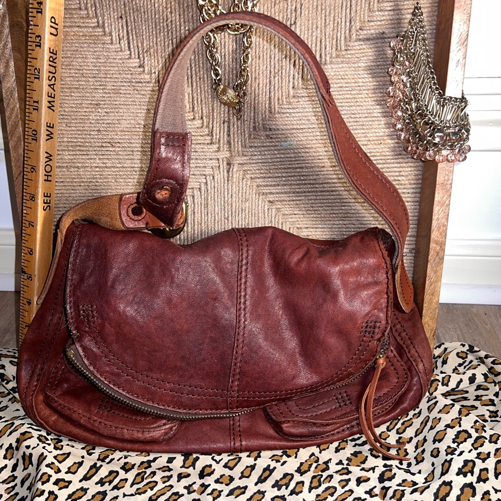 Lucky Brand Vintage Inspired Saddle Purse